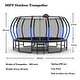 preview thumbnail 13 of 11, 16ft Blue Round Outdoor Trampoline with Enclosure Net