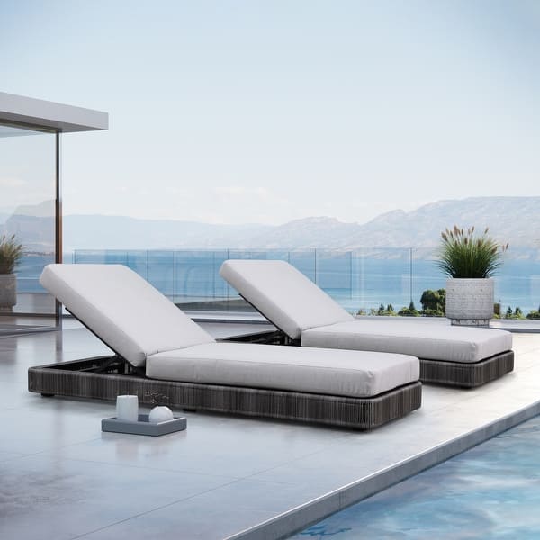 slide 2 of 11, The Laze Moderno Outdoor Chaise Lounge (Set of 2)