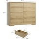 preview thumbnail 24 of 26, Tall Modern Wooden Dresser with 8 Drawers, Deep Storage, Large Chest of Drawers with Wide Top