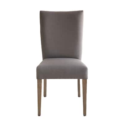 Sarah Elm Upholstered Dining Chair, Medium Gray (Set of 2)