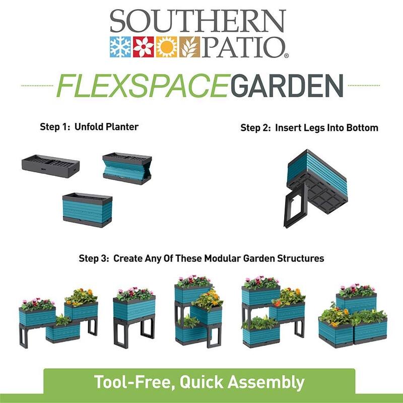 Southern Patio FlexSpace Modular Planter Garden