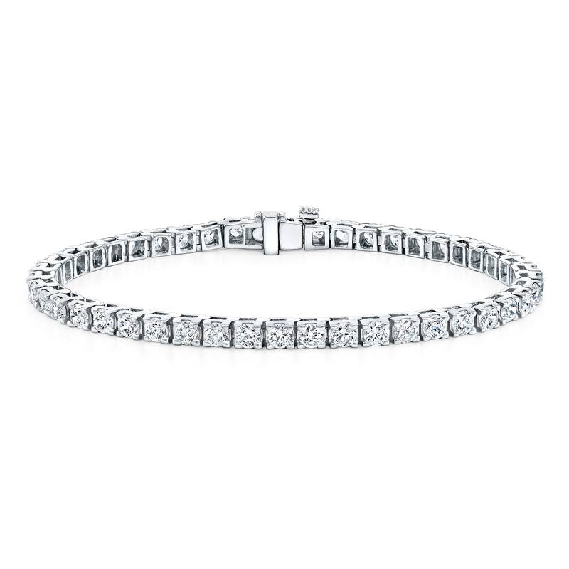 Vault Classic 4.00ct TW Natural Diamond Tennis Bracelet (I VS2) - White