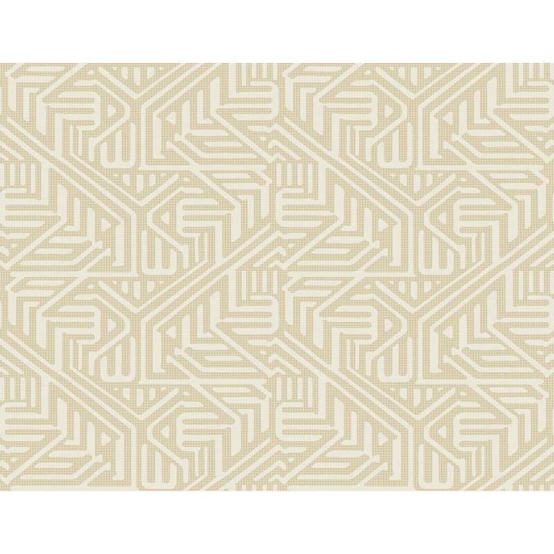 A-Street Prints Nambiti Cream Geometric Wallpaper