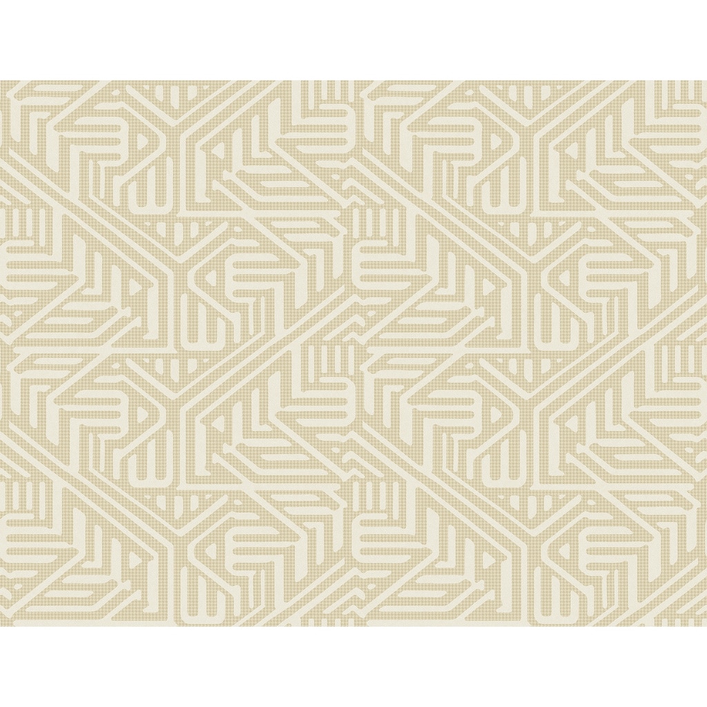 A-Street Prints Nambiti Cream Geometric Wallpaper