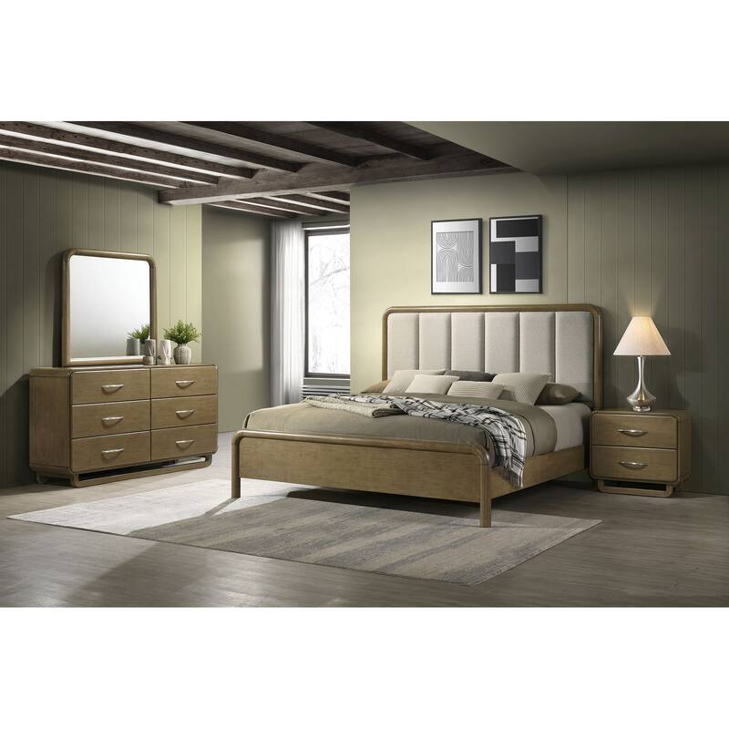 Amsbury Bedroom Set Nutmeg - Eastern King - 4 Piece