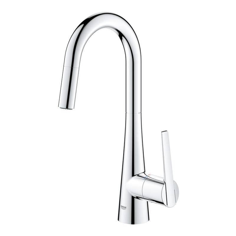 Grohe Zedra 1.75 GPM Single Hole Pull Down Bar Faucet with SilkMove