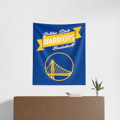 NBA Premium Warriors Printed Wall Hanging - 34"x40"
