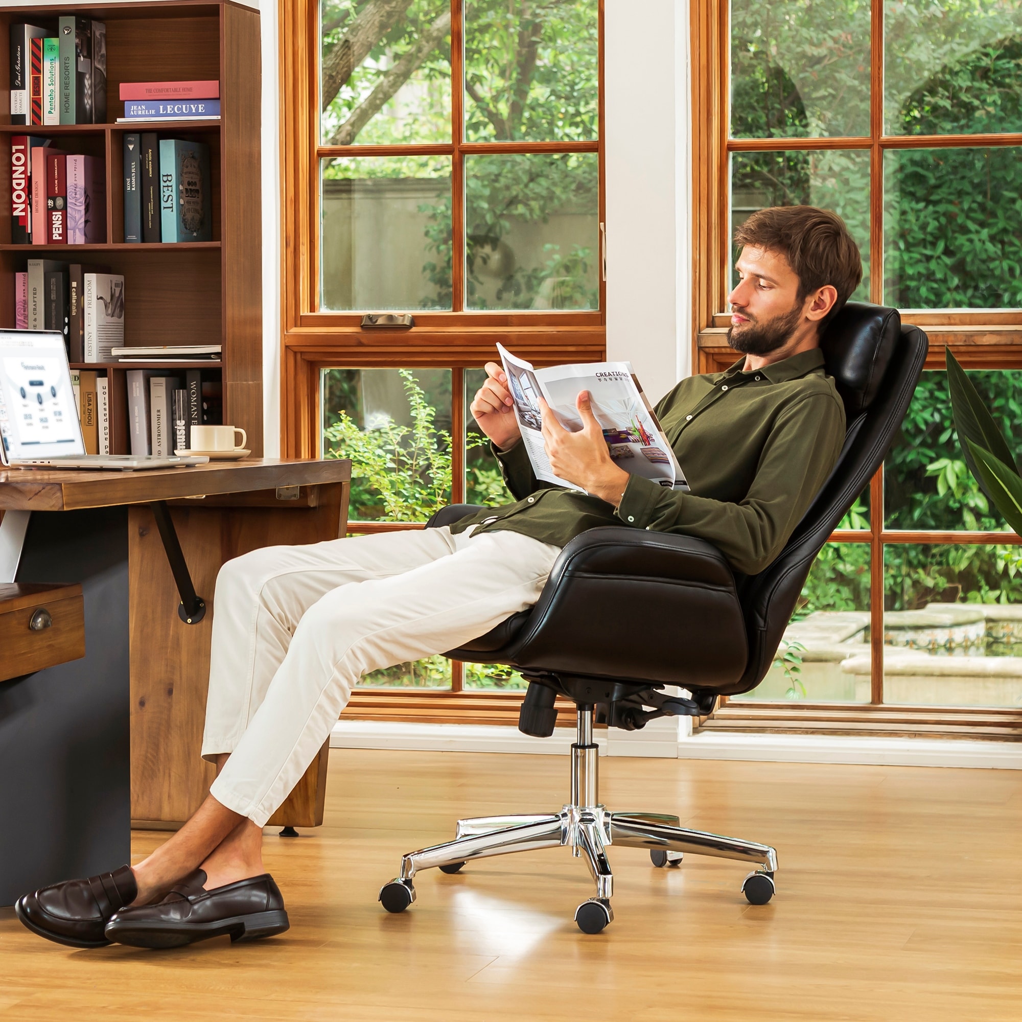 Best faux shop leather office chair
