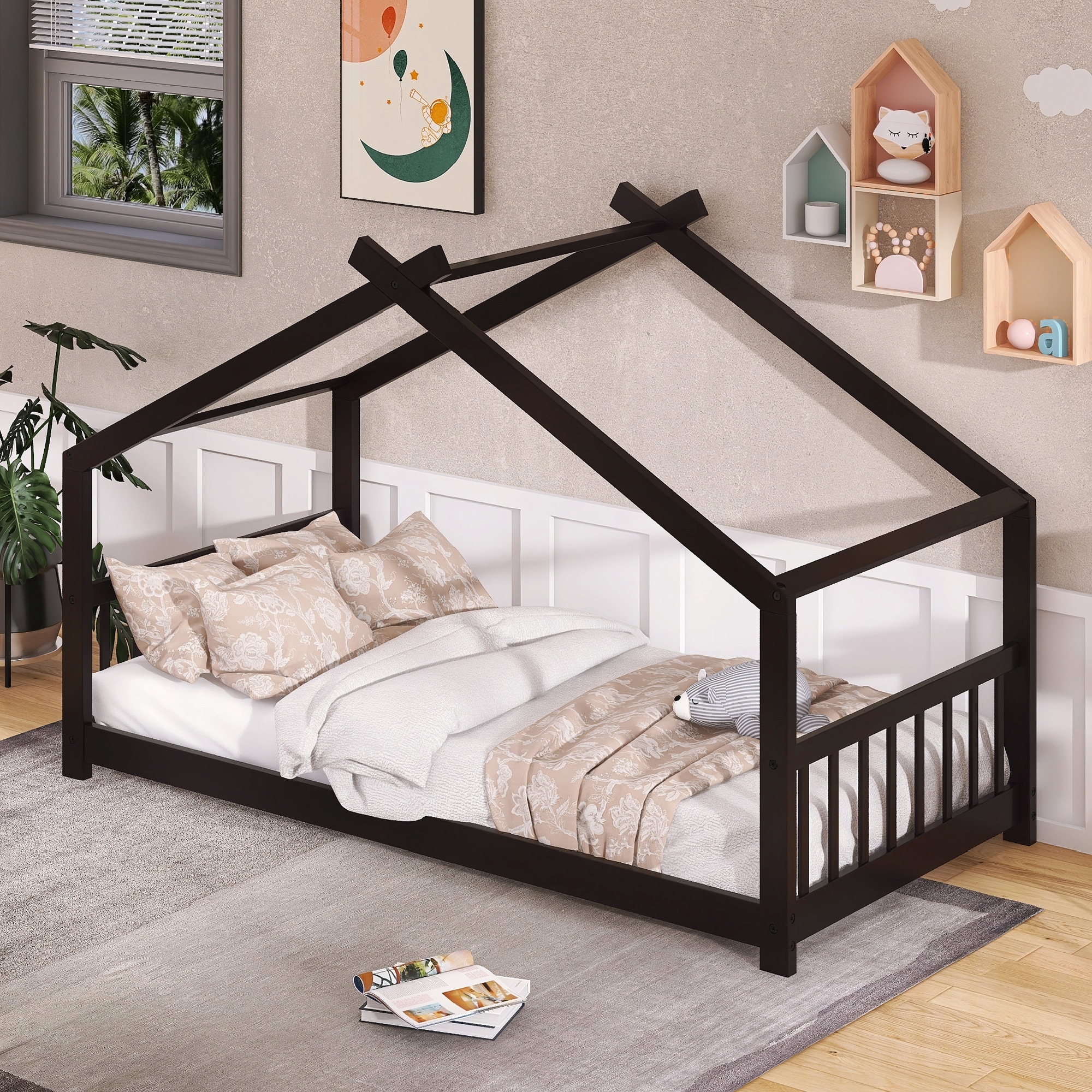 Slat style bed frame store