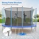 preview thumbnail 8 of 14, 16FT Trampoline, Recreational Trampolines with Enclosure Net and Ladder