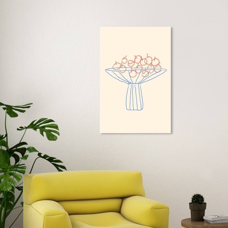 Wynwood Studio Canvas Food and Cuisine Basic Still Life Pink and Light Pink Modern & Contemporary Wall Art Canvas Print - 30 x 20