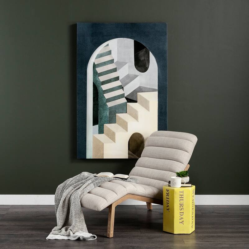 Labyrinth I Tri Color (40 x 60) Canvas Art Print