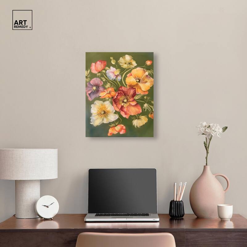 Twilight Tulips I Canvas by Art Remedy, Gallery Wrapped