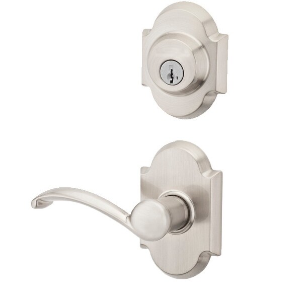 Kwikset 967AULRH-S Austin Series Right Handed Double Cylinder Interior Pack Featuring SmartKey Technology