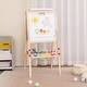 preview thumbnail 2 of 4, 3-in-1 Toddler Art Easel Wooden Adjustable Double-Sided Magnetic