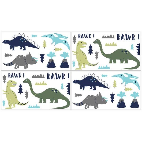 Shop Sweet Jojo Designs Blue And Green Mod Dinosaur Collection