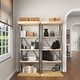 preview thumbnail 65 of 74, Brown Wood 3 Shelves Shelving Unit - 48 x 17 x 34