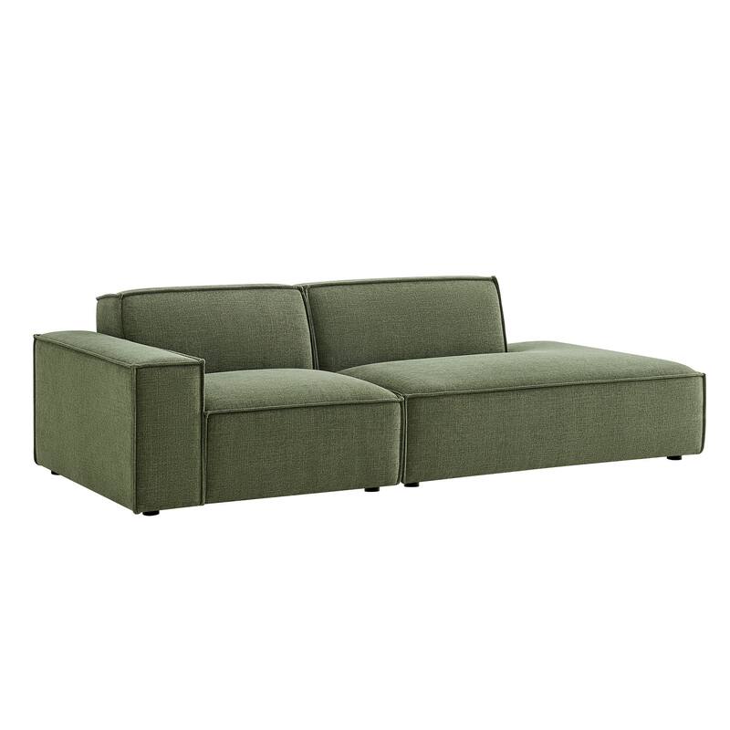 Restore 2-Piece Performance Fabric Upholstered Modular Loveseat