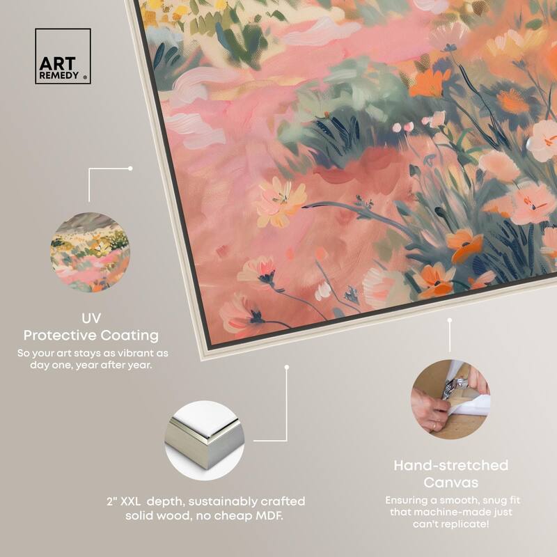 Flowers Beyond the Hills Canvas by Art Remedy