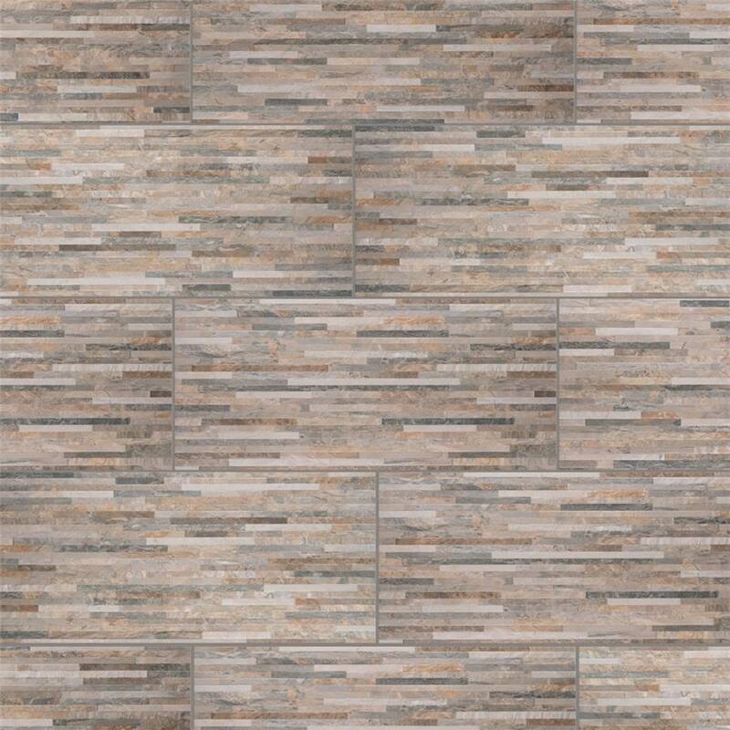 Merola Tile Muro Ardesia Ocre 12-1/2" x 24-1/2" Porcelain Wall Tile