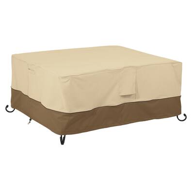 Classic Accessories Veranda Water-Resistant 56 Inch Rectangular Fire Pit Table Cover