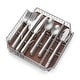 preview thumbnail 1 of 2, Gailann Satin 45-Piece Flatware Set with Caddy