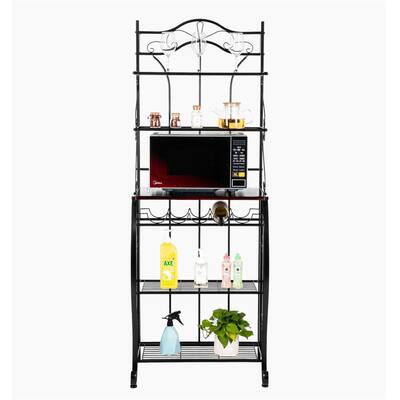 Microwave Storage Rack Oven Stand with Wine Storage Organizer Workstation