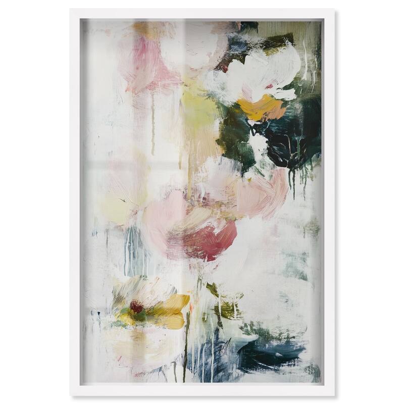 Dripping Colors IV Shadowbox by Art Remedy - White - 10" x 15"
