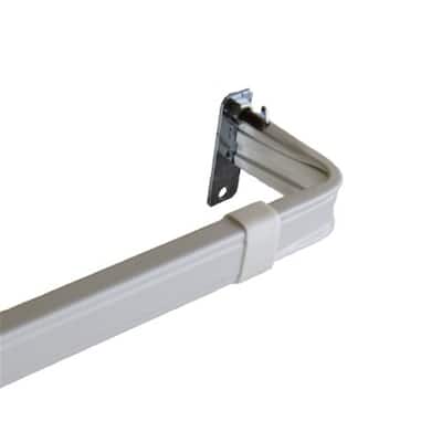 2 Inch Clearance Curtain Rod - 48 to 84 Inch Adjustable Rod - Drapery Hardware for Living Room & Bedroom