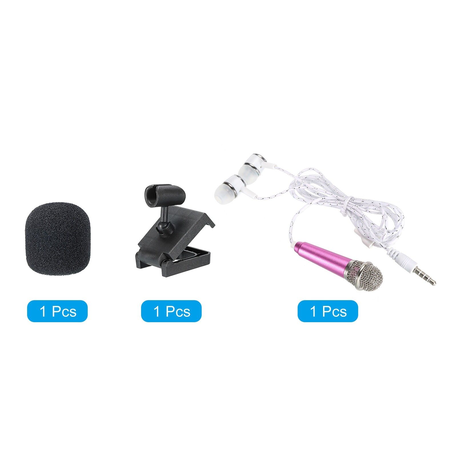Singing mic with clearance earphone