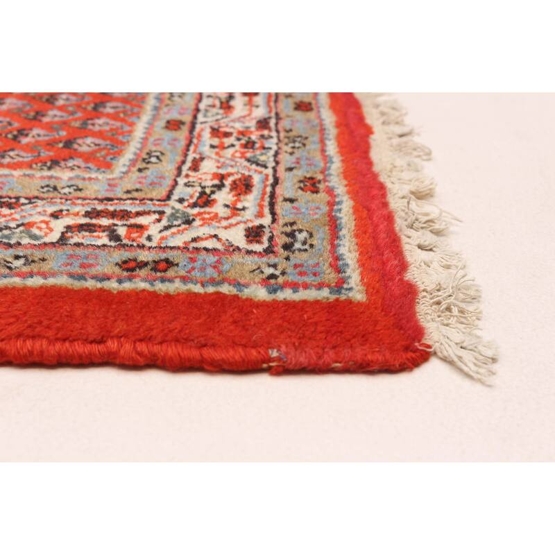 ECARPETGALLERY Hand-knotted Royal Sarough Red Wool Rug - 3'3 x 4'11