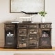 preview thumbnail 10 of 25, Moasis 59" Farmhouse Coffee Bar Cabinet Buffet Cabinet Sideboard Cabinet With 9 Drawers & Adjustable Shelving Oak