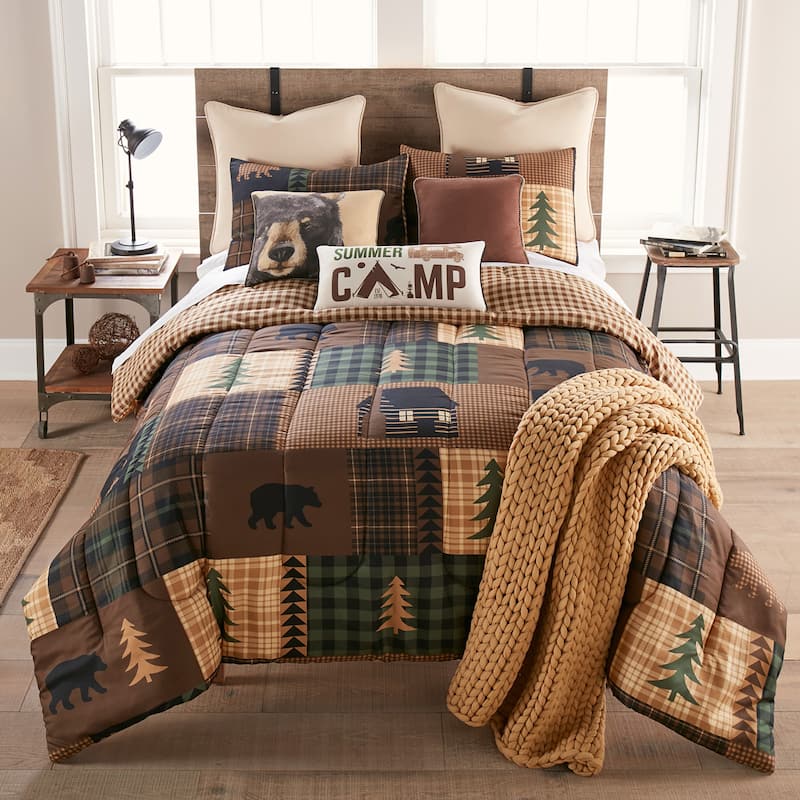 Your Lifestyle by Donna Sharp Brown Bear Cabin Polyester Comforter Collection