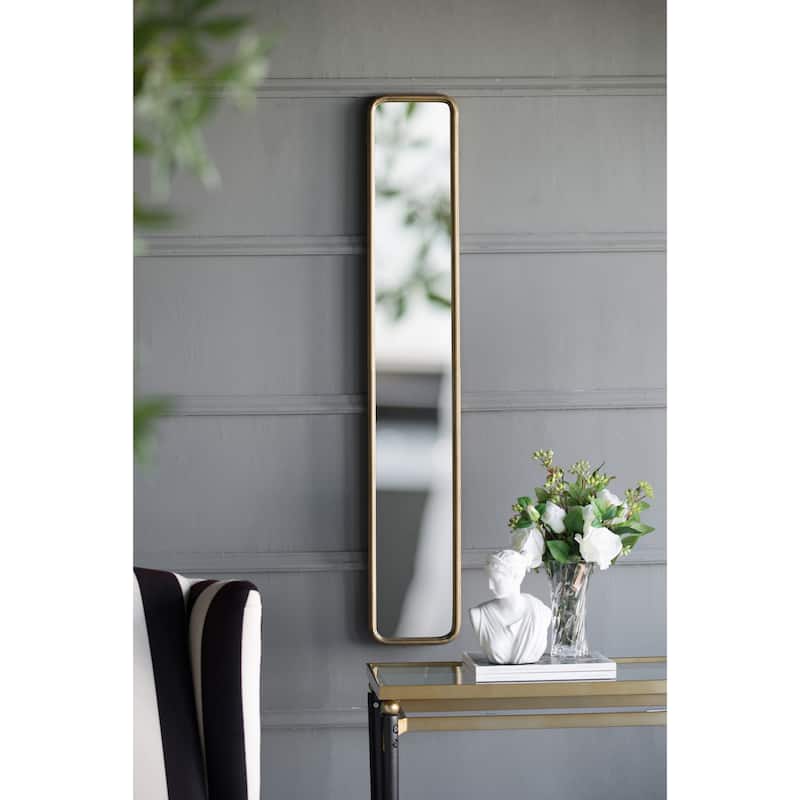 47" Full Length Mirror with Antique Gold Metal Frame