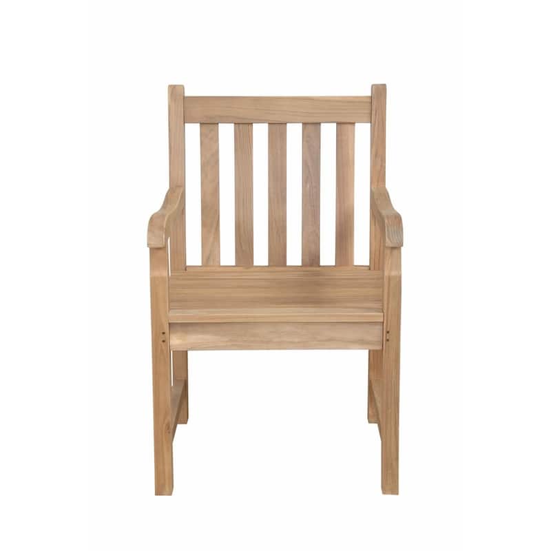 Braxton Teak Outdoor Dining Chair - N/A