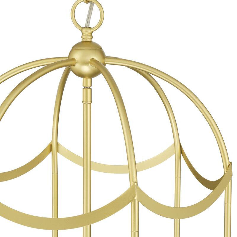 Acroma Dimmable Geometric Lantern Drum Chandeliers