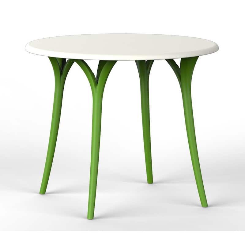 Chloe Resin All-Weather Garden Table - Green
