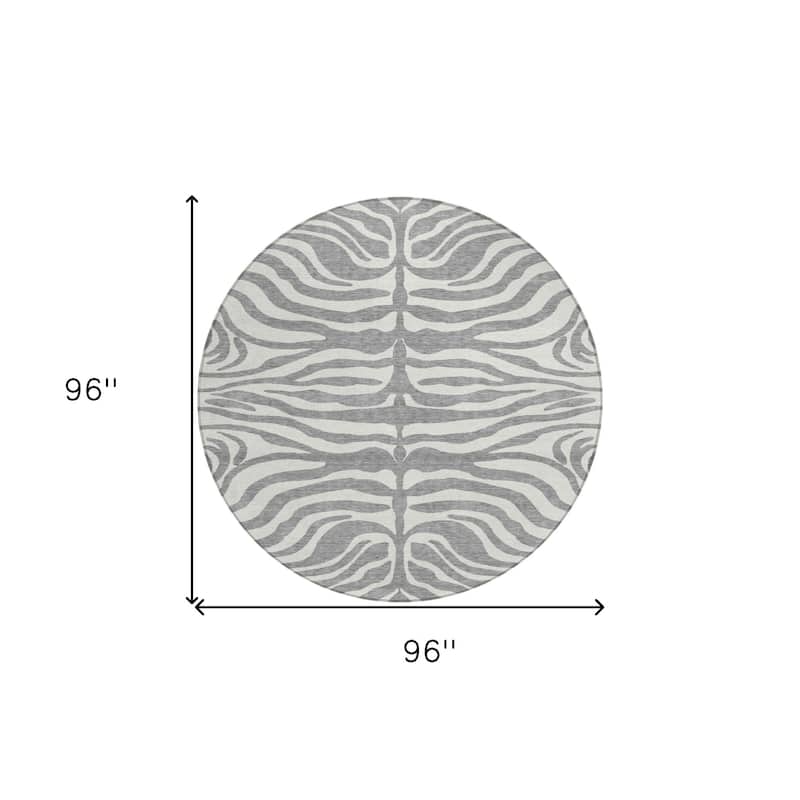 HomeRoots Animal Print Transitional Rectangle Outdoor Rug
