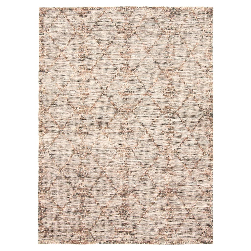 ECARPETGALLERY Braid weave Sienna Brown Wool Rug - 5'2 x 7'2