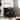 Furniture of America Alaric Modern Wood Black Vanity Set with Storage Stool