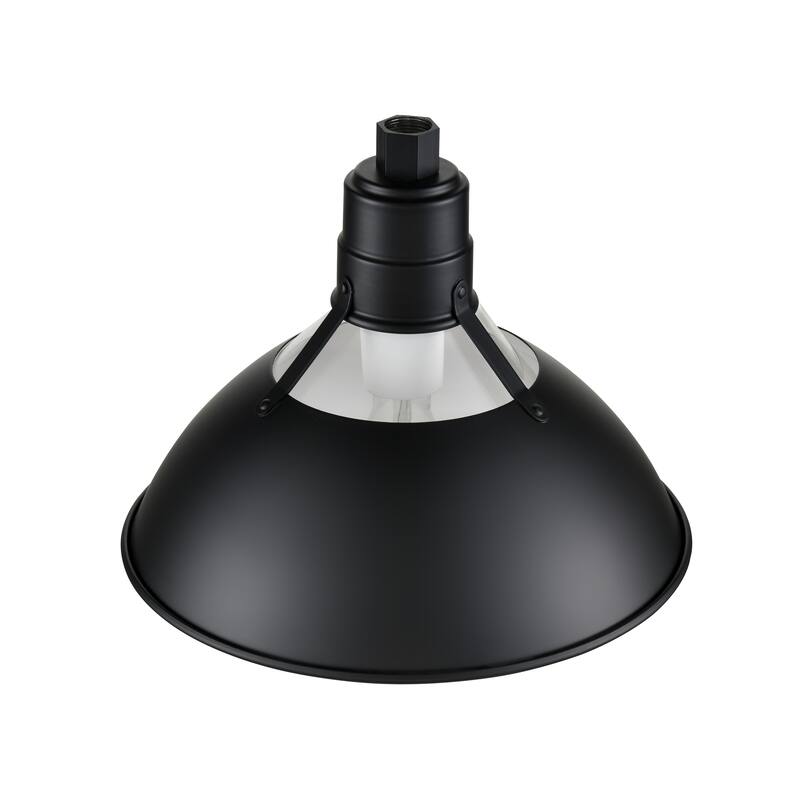 R Series 1-Light Glass Cone Shade Satin Black - Satin Black - Satin Black
