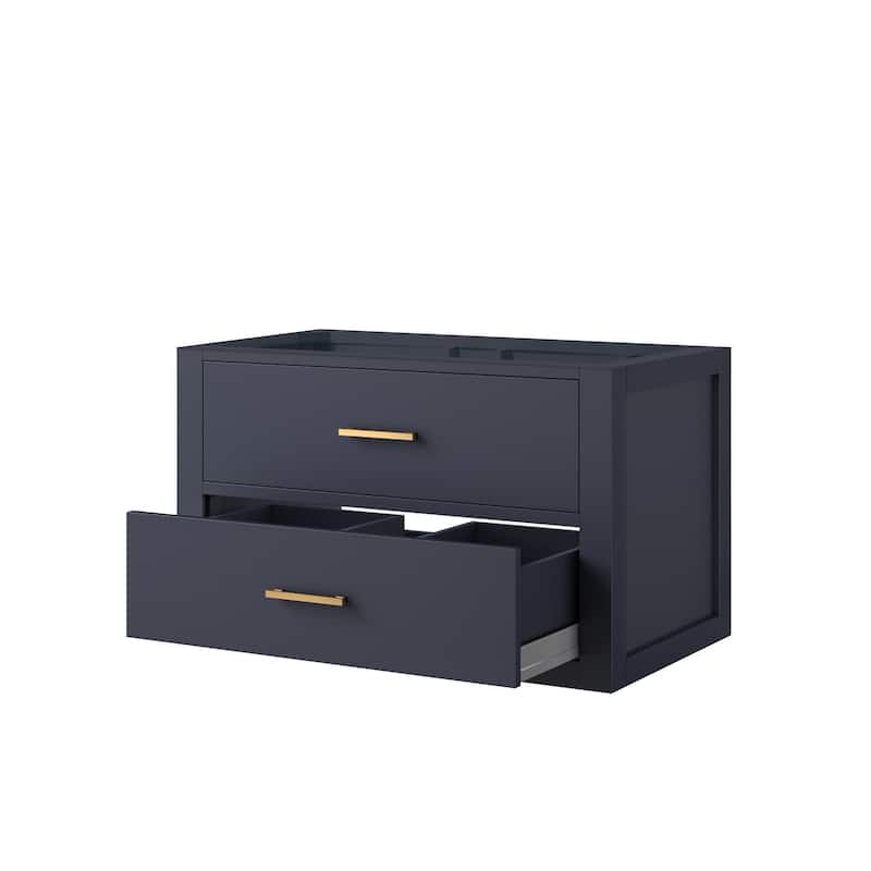 Castor Bath Vanity No Top, No Faucet, No Mirror