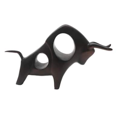 Novica Handmade Stamina And Strength Cement Statuette