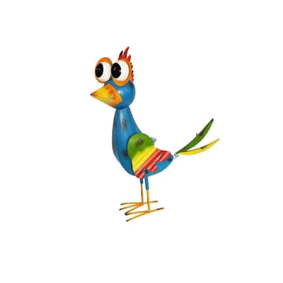18" Iron Blue Jungle Bird