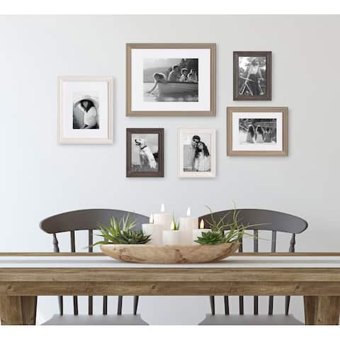 Kate and Laurel Bordeaux Gallery Wall Frame Set