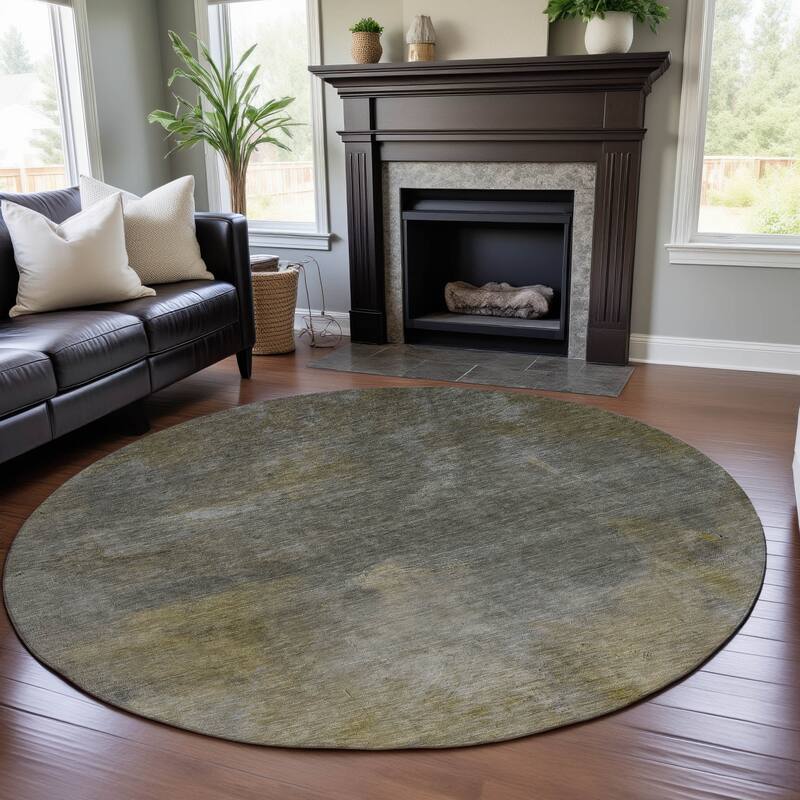 Premium Washable Super Soft Casual Ombre Mayfield Rug - Pewter - 8' x 8'