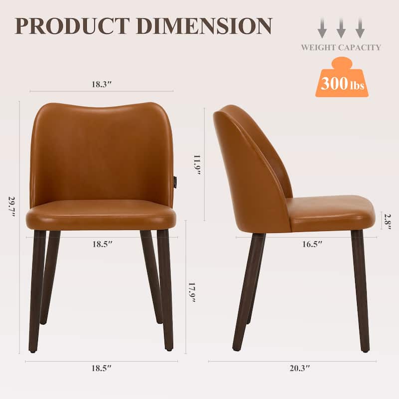 Modern Dining Chairs Upholstered Kitchen Chairs (set of 2)