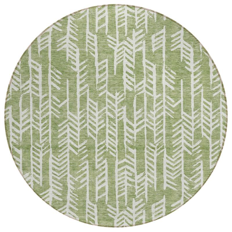 Machine Washable Indoor/ Outdoor Chantille Modern Arrows Rug