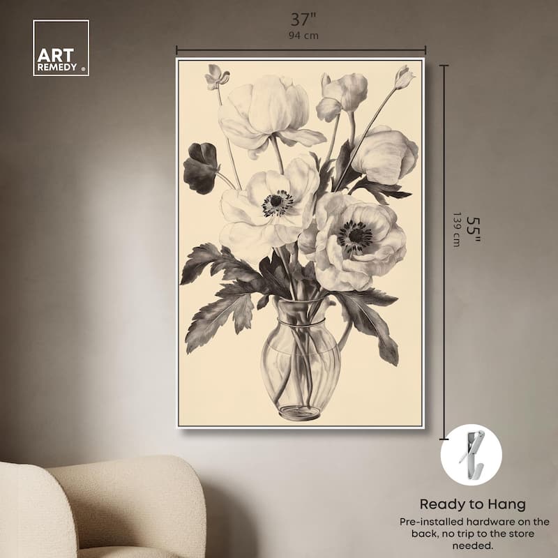 Herbarium's Hush III Canvas by Art Remedy