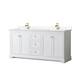 Option White / Carrara Cultured Marble Top / Brushed Gold